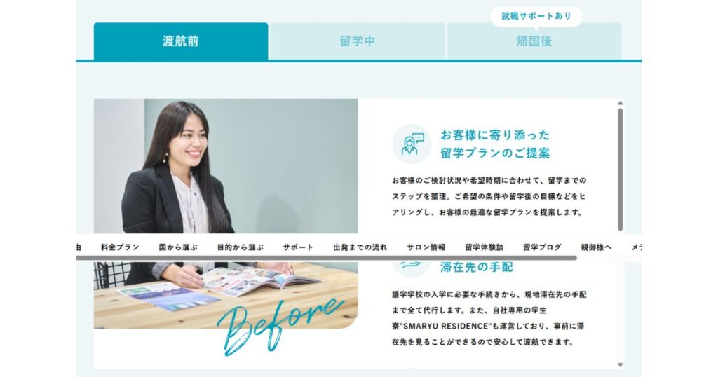 スマ留の申し込みから渡航までの流れ